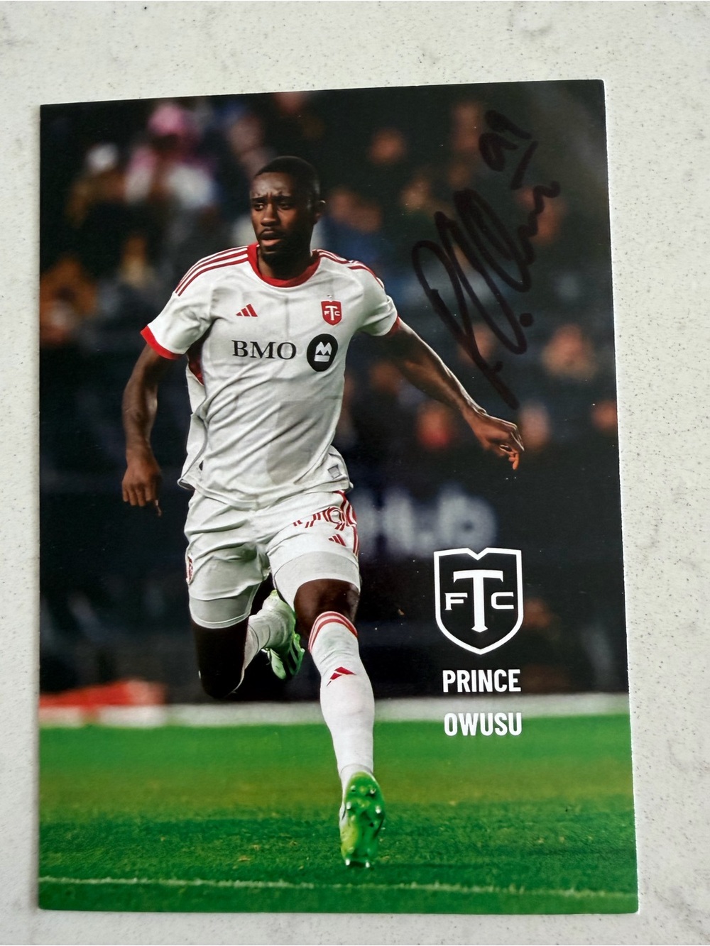 Prince Owusu Toronto FC Autographed Photo